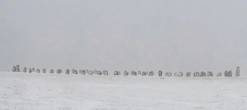 Ales Stenar i snöyra 3574-325 SE Kåseberga-90x40cm