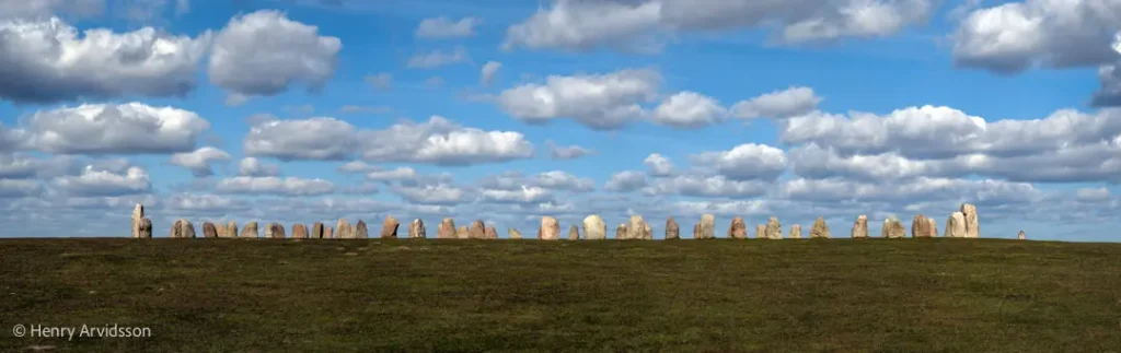 Ales Stenar med mjuka moln (canvas) 3608-106 SE Kåseberga 190x60cm